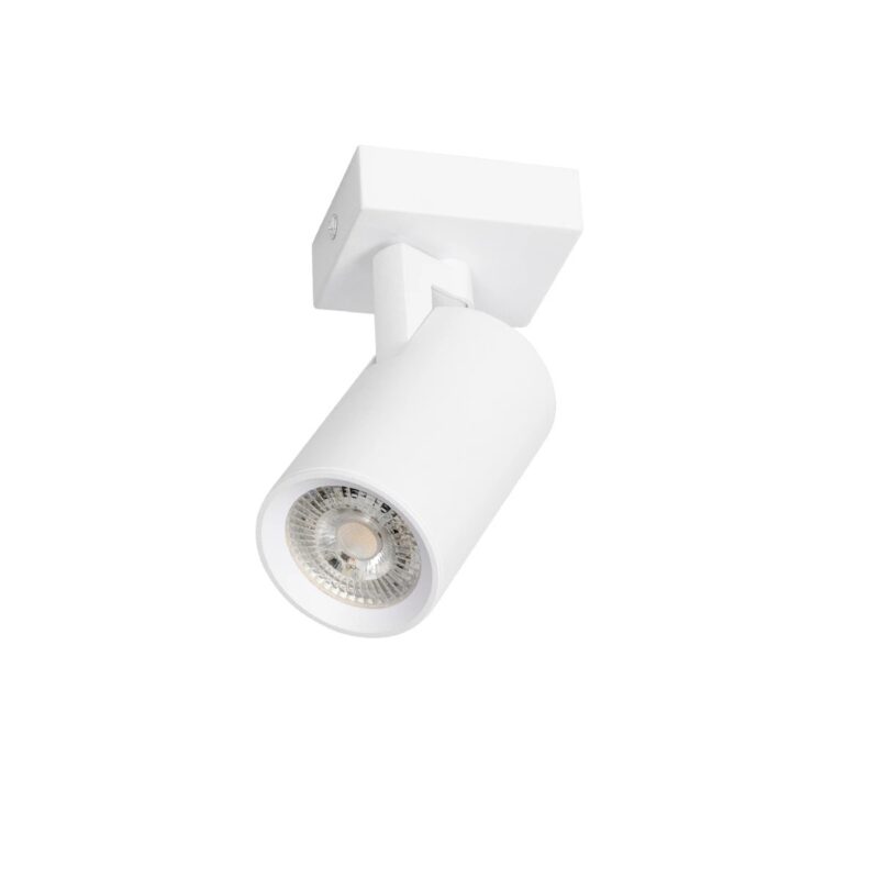 kelvo® SPOTA KLV-101-0135 Κινούμενο Φωτιστικό Σποτ Οροφής για Λάμπα MR16 με Ντουί GU10 AC 220-240V IP20 – Λευκό Ματ – Μ7 x Π6 x Υ14cm