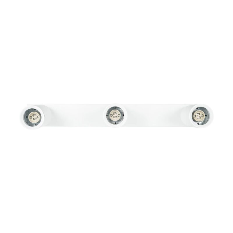 kelvo® SPOTA KLV-101-0139 Κινούμενο Φωτιστικό Σποτ Οροφής για 3 Λάμπες MR16 με Ντουί GU10 AC 220-240V IP20 – Λευκό Ματ – Μ48 x Π6.2 x Υ14cm