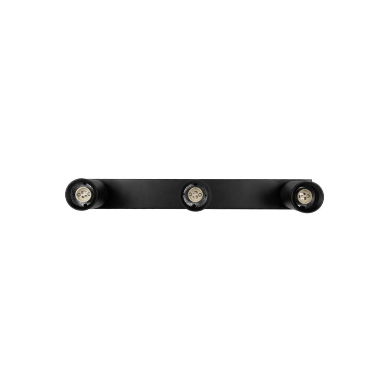 kelvo® SPOTA KLV-101-0138 Κινούμενο Φωτιστικό Σποτ Οροφής για 3 Λάμπες MR16 με Ντουί GU10 AC 220-240V IP20 – Μαύρο Ματ – Μ48 x Π6.2 x Υ14cm