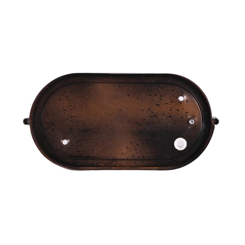 GLOBOSTAR® BOATLIGHT 61622 Vintage Φωτιστικό Καραβοχελώνα Τοίχου & Οροφής με Ντουί 1 x E27 AC 220-240V Αδιάβροχο IP65 – Χάλκινο Παλαιωμένο Εφέ Σκουριάς Ματ – Μ21 x Π10.4 x Υ9cm