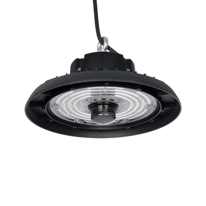 GLOBOSTAR® INDUSTRY 61704 Βιομηχανικό Φωτιστικό Καμπάνα High Bay UFO Τεχνολογίας Smart Group Linkable Control System 2.4Ghz με Αισθητήρα Κίνησης Microwave LED 100W 15000lm SDCM