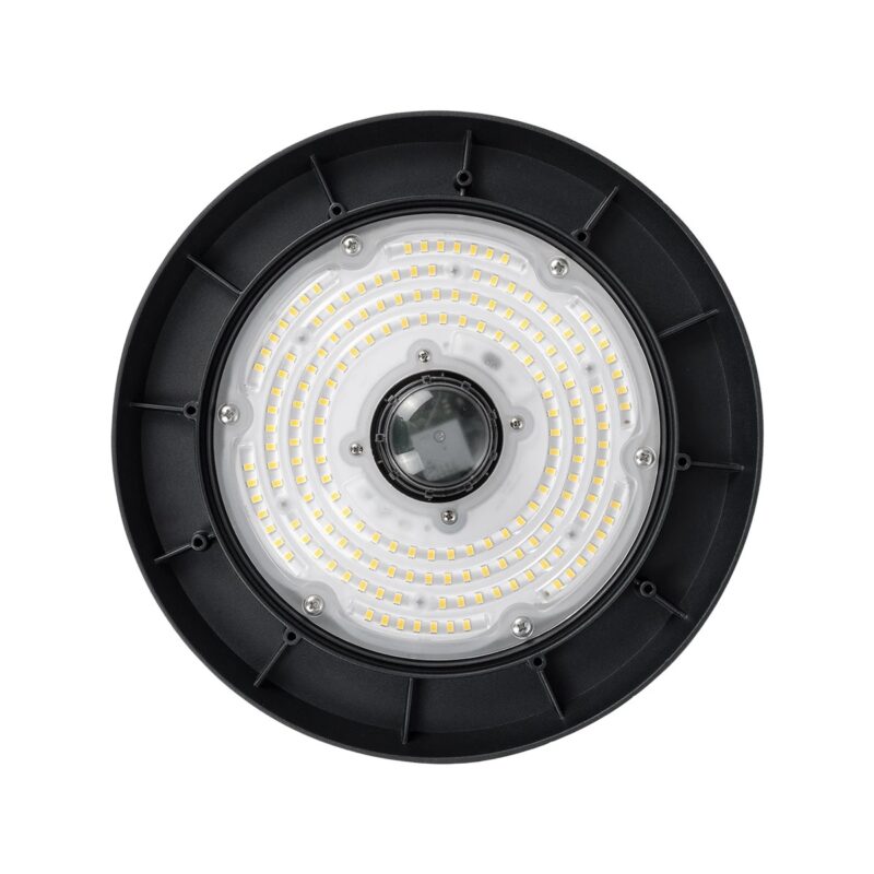 GLOBOSTAR® INDUSTRY 61704 Βιομηχανικό Φωτιστικό Καμπάνα High Bay UFO Τεχνολογίας Smart Group Linkable Control System 2.4Ghz με Αισθητήρα Κίνησης Microwave LED 100W 15000lm SDCM