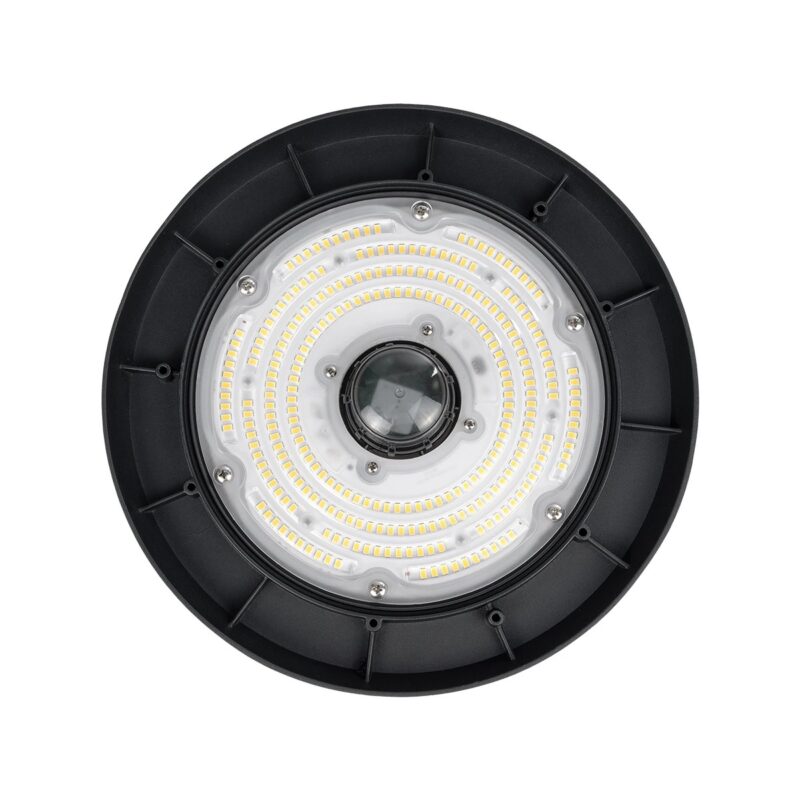 GLOBOSTAR® INDUSTRY 61705 Βιομηχανικό Φωτιστικό Καμπάνα High Bay UFO Τεχνολογίας Smart Group Linkable Control System 2.4Ghz με Αισθητήρα Κίνησης Microwave LED 150W 22500lm SDCM