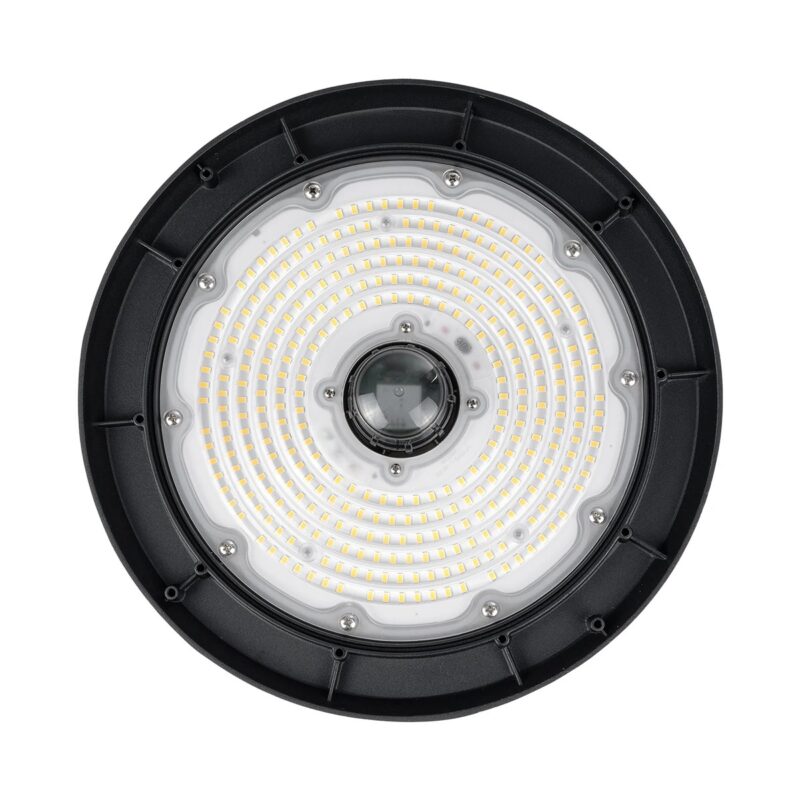 GLOBOSTAR® INDUSTRY 61706 Βιομηχανικό Φωτιστικό Καμπάνα High Bay UFO Τεχνολογίας Smart Group Linkable Control System 2.4Ghz με Αισθητήρα Κίνησης Microwave LED 200W 30000lm SDCM