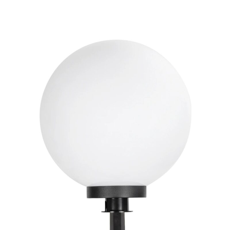GLOBOSTAR® AGROS 61709 Φωτιστικό Κήπου / Καρφωτό με Ντουί 1 x E27 AC 220-240V Αδιάβροχο IP65 – Λευκό & Μάυρο – Μ40 x Π40 x Υ74cm