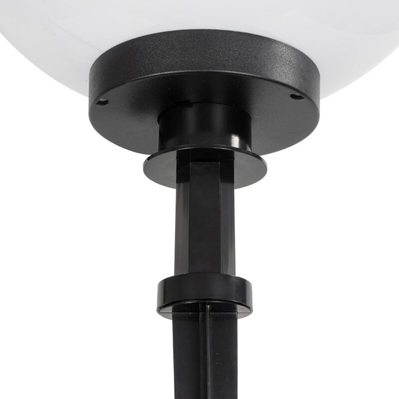 GLOBOSTAR® AGROS 61709 Φωτιστικό Κήπου / Καρφωτό με Ντουί 1 x E27 AC 220-240V Αδιάβροχο IP65 – Λευκό & Μάυρο – Μ40 x Π40 x Υ74cm