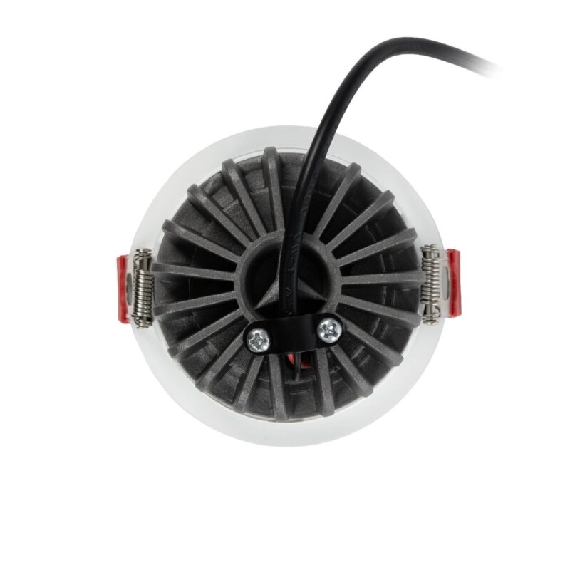 kelvo® PINADO KLV-101-0129 Χωνευτό Φωτιστικό Downlight Σποτ LED 7W 875lm 15° AC 220-240V IP20 Φυσικό Λευκό 4500K – Bridgelux COB Chip & TÜV SÜD Driver – Λευκό Ματ – Μ8.3 x Π8.3 x Υ8.2cm / Q7.3cm – 5 Χρόνια Εγγύηση