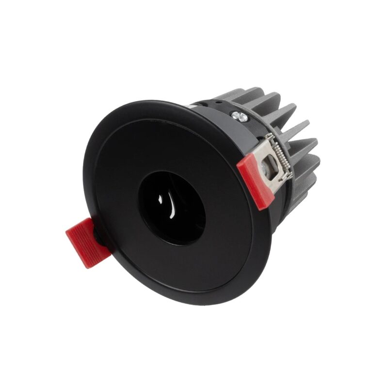kelvo® PINADO KLV-101-0128 Χωνευτό Φωτιστικό Downlight Σποτ LED 7W 875lm 15° AC 220-240V IP20 Φυσικό Λευκό 4500K – Bridgelux COB Chip & TÜV SÜD Driver – Μαύρο Ματ – Μ8.3 x Π8.3 x Υ8.2cm / Q7.3cm – 5 Χρόνια Εγγύηση