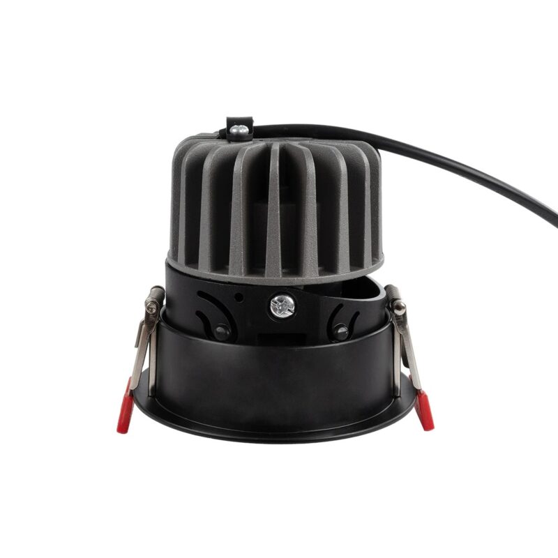 kelvo® PINADO KLV-101-0128 Χωνευτό Φωτιστικό Downlight Σποτ LED 7W 875lm 15° AC 220-240V IP20 Φυσικό Λευκό 4500K – Bridgelux COB Chip & TÜV SÜD Driver – Μαύρο Ματ – Μ8.3 x Π8.3 x Υ8.2cm / Q7.3cm – 5 Χρόνια Εγγύηση