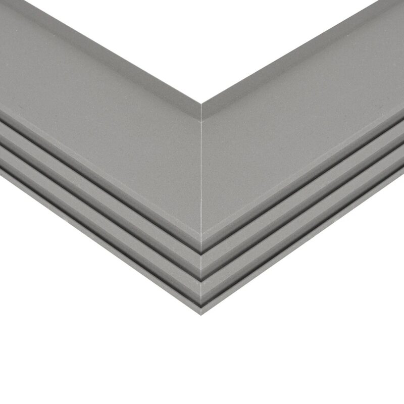 GLOBOSTAR® ALP-CORNER-IN90 RECESSA 61793 Χωνευτό Προφίλ Αλουμινίου Γωνία με Λευκό Γαλακτερό Πατητό Κάλυμμα για Ταινίες LED IP20 – Γκρι Ανθρακί Ματ – Μ30 x Π3.5 x Υ4cm