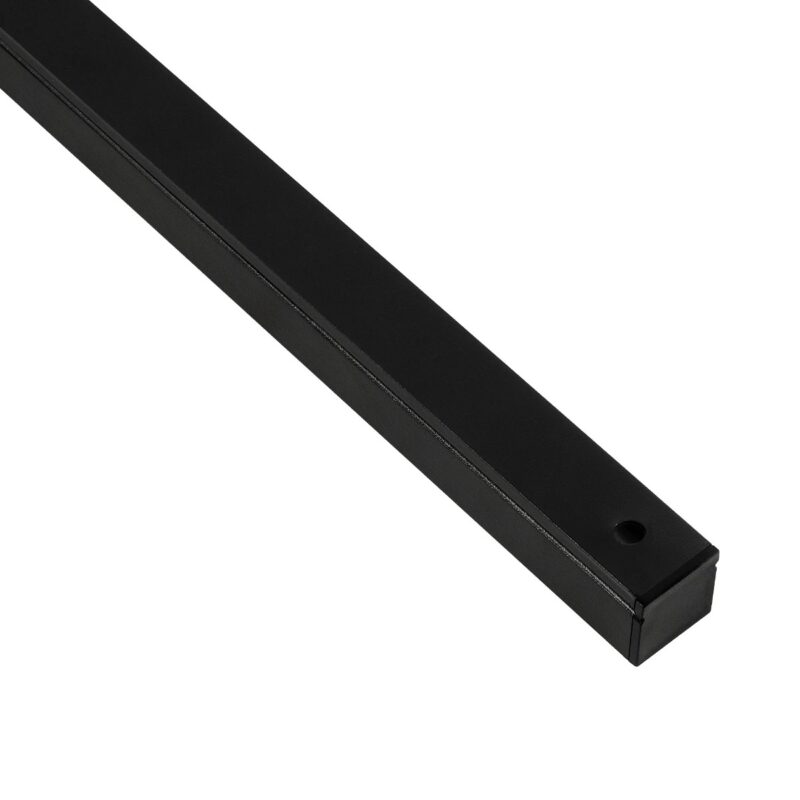 GLOBOSTAR® ALP-LINEAR GLOWTRACK 61797-3M Επιφανειακό Προφίλ Αλουμινίου με Λευκό Γαλακτερό Πατητό Κάλυμμα για Ταινίες LED IP20 – Μαύρο Ματ – Μ300 x Π2 x Υ2cm – Πακέτο 5 Τεμαχίων