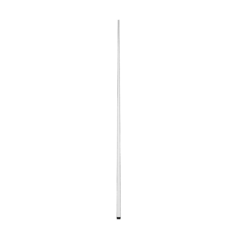 GLOBOSTAR® ALP-LINEAR GLOWTRACK 61797-3M Επιφανειακό Προφίλ Αλουμινίου με Λευκό Γαλακτερό Πατητό Κάλυμμα για Ταινίες LED IP20 – Μαύρο Ματ – Μ300 x Π2 x Υ2cm – Πακέτο 5 Τεμαχίων