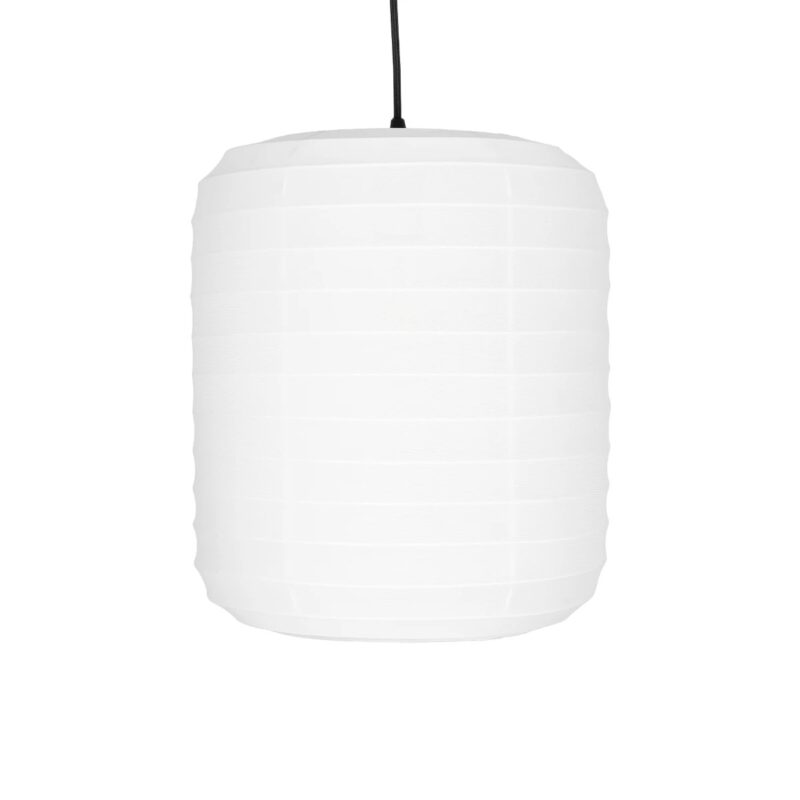 GLOBOSTAR® ROMINA 62000 Μοντέρνο Κρεμαστό Φωτιστικό Οροφής με Ντουί 1 x E27 AC 220-240V IP20 – Λευκό – Μ30 x Π30 x Υ37cm