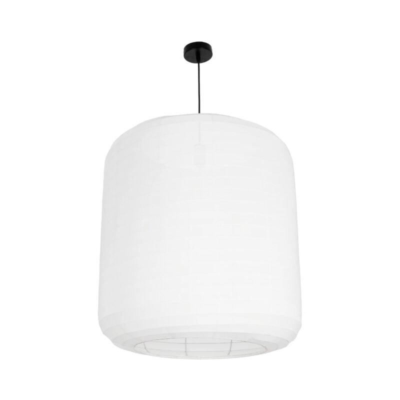 GLOBOSTAR® ROMINA 62001 Μοντέρνο Κρεμαστό Φωτιστικό Οροφής με Ντουί 1 x E27 AC 220-240V IP20 – Λευκό – Μ60 x Π60 x Υ65cm
