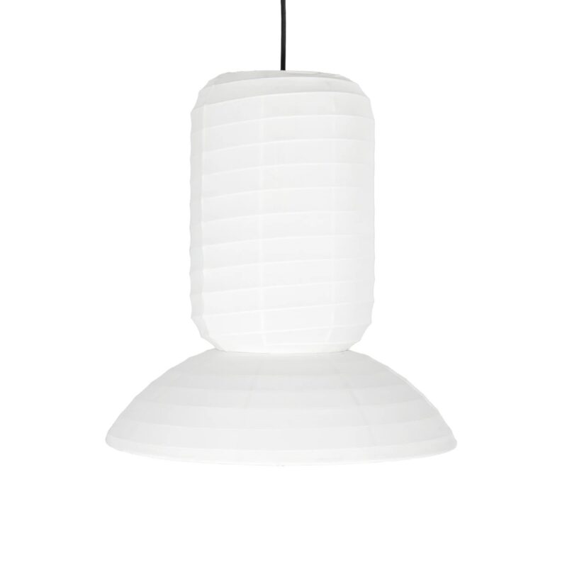 GLOBOSTAR® ROMINA 62002 Μοντέρνο Κρεμαστό Φωτιστικό Οροφής με Ντουί 1 x E27 AC 220-240V IP20 – Λευκό – Μ40 x Π40 x Υ42.5cm