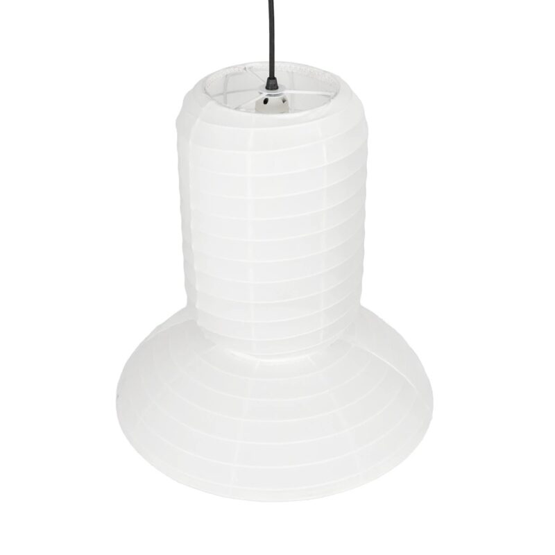 GLOBOSTAR® ROMINA 62002 Μοντέρνο Κρεμαστό Φωτιστικό Οροφής με Ντουί 1 x E27 AC 220-240V IP20 – Λευκό – Μ40 x Π40 x Υ42.5cm