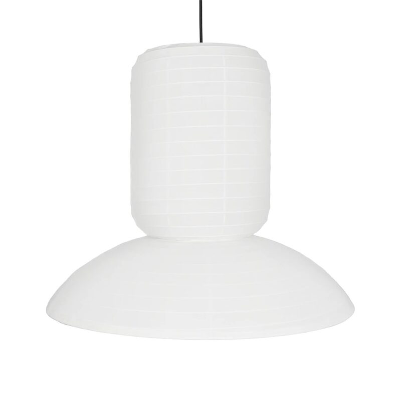 GLOBOSTAR® ROMINA 62003 Μοντέρνο Κρεμαστό Φωτιστικό Οροφής με Ντουί 1 x E27 AC 220-240V IP20 – Λευκό – Μ60 x Π60 x Υ51cm