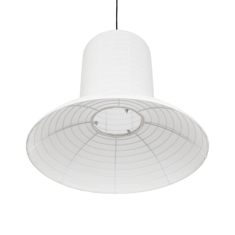 GLOBOSTAR® ROMINA 62003 Μοντέρνο Κρεμαστό Φωτιστικό Οροφής με Ντουί 1 x E27 AC 220-240V IP20 – Λευκό – Μ60 x Π60 x Υ51cm