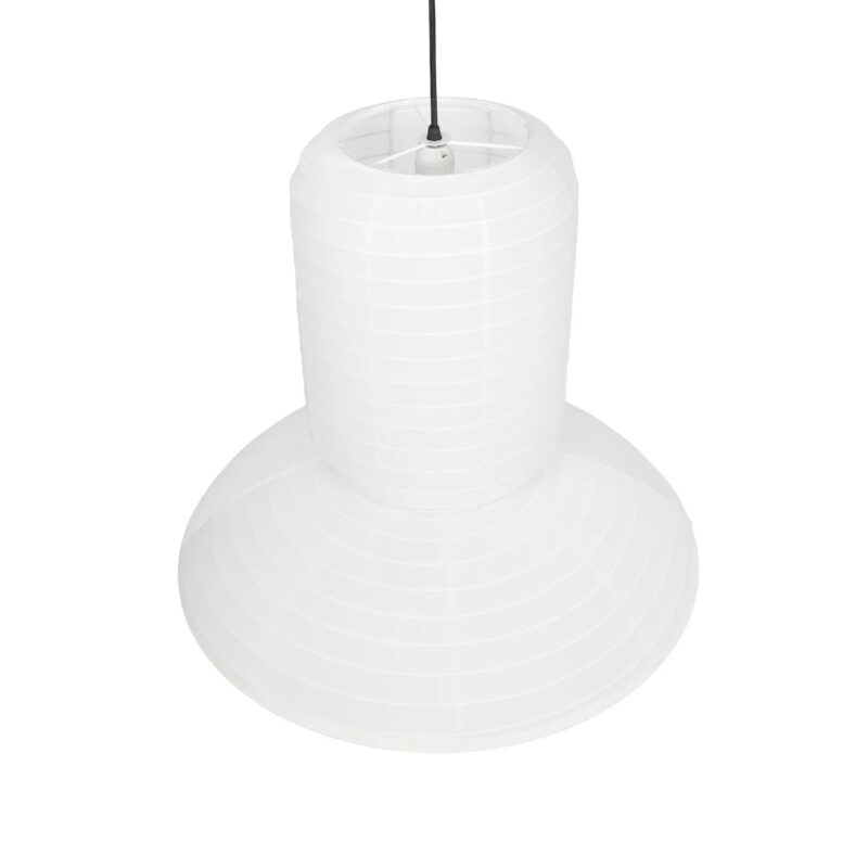 GLOBOSTAR® ROMINA 62003 Μοντέρνο Κρεμαστό Φωτιστικό Οροφής με Ντουί 1 x E27 AC 220-240V IP20 – Λευκό – Μ60 x Π60 x Υ51cm