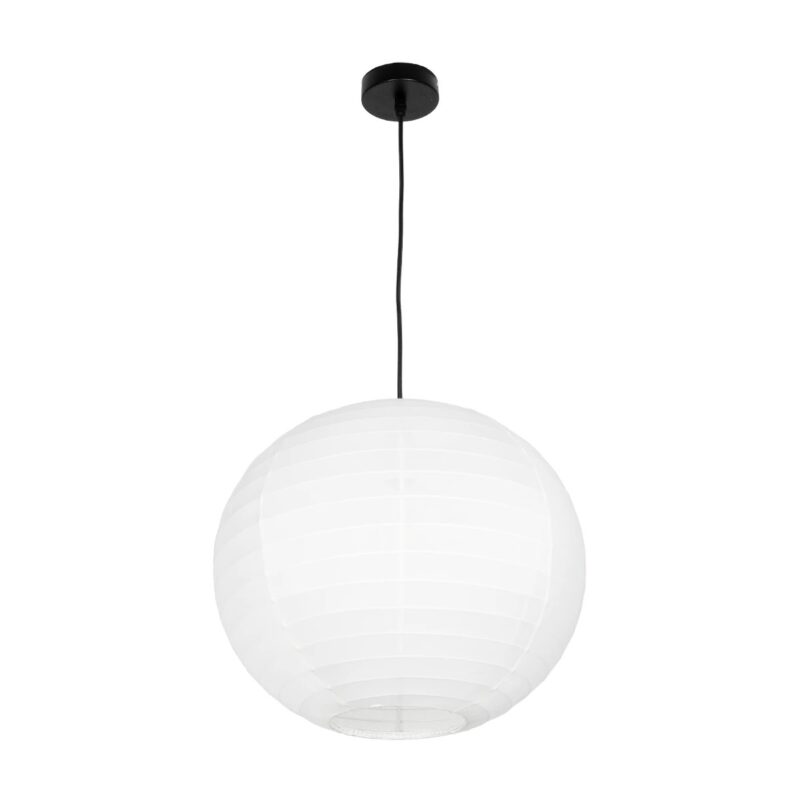 GLOBOSTAR® ROMINA 62004 Μοντέρνο Κρεμαστό Φωτιστικό Οροφής με Ντουί 1 x E27 AC 220-240V IP20 – Λευκό – Μ40 x Π40 x Υ37cm