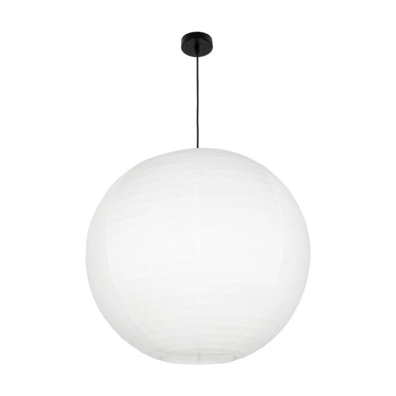 GLOBOSTAR® ROMINA 62005 Μοντέρνο Κρεμαστό Φωτιστικό Οροφής με Ντουί 1 x E27 AC 220-240V IP20 – Λευκό – Μ60 x Π60 x Υ55cm