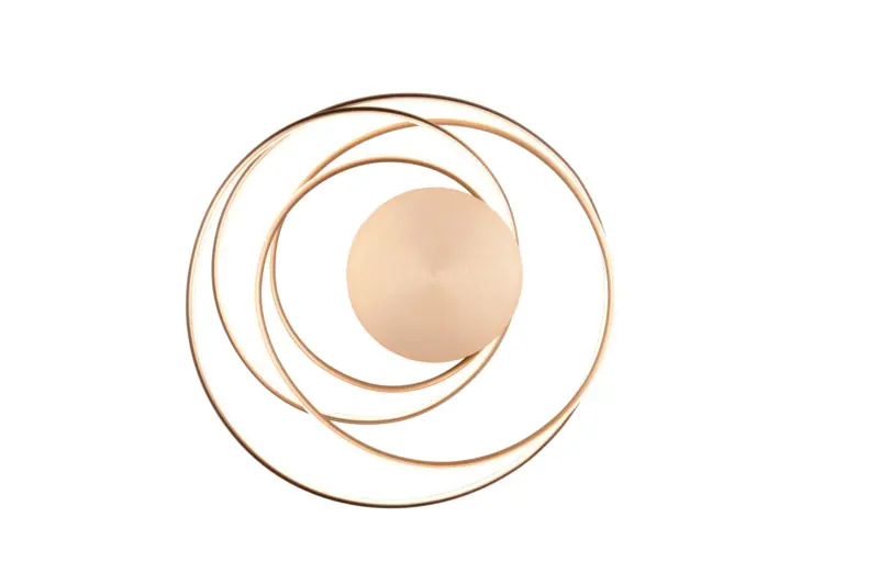 Trio Lighting NALA – 644310179 Φωτιστικό Οροφής LED 57W 6800lm Step Dimmable CCT Χρυσό