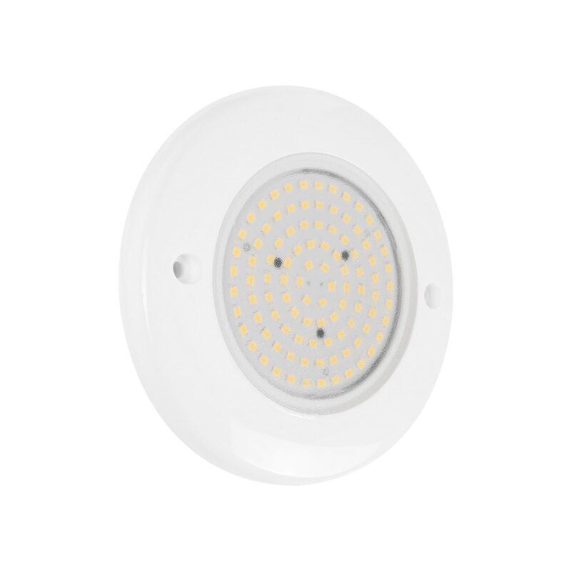 GLOBOSTAR® POOLARTY 61716 Υποβρύχιο Φωτιστικό για Σιντριβάνια/Πισίνες LED 8W 600lm 120° DC 12V Αδιάβροχο IP68 Θερμό Λευκό 2700K Dimmable – Bridgelux SMD Chip – 1m VDE Rubber Καλώδιο – Μ13 x Π13 x Υ2cm – 3 Χρόνια Εγγύηση