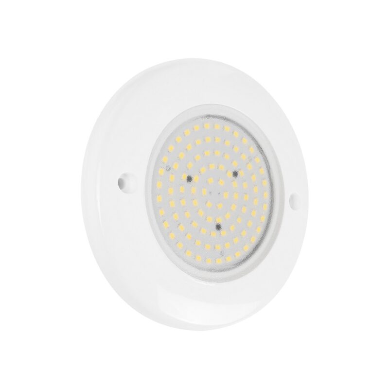 GLOBOSTAR® POOLARTY 61715 Υποβρύχιο Φωτιστικό για Σιντριβάνια/Πισίνες LED 8W 640lm 120° DC 12V Αδιάβροχο IP68 Φυσικό Λευκό 4500K Dimmable – Bridgelux SMD Chip – 1m VDE Rubber Καλώδιο – Μ13 x Π13 x Υ2cm – 3 Χρόνια Εγγύηση
