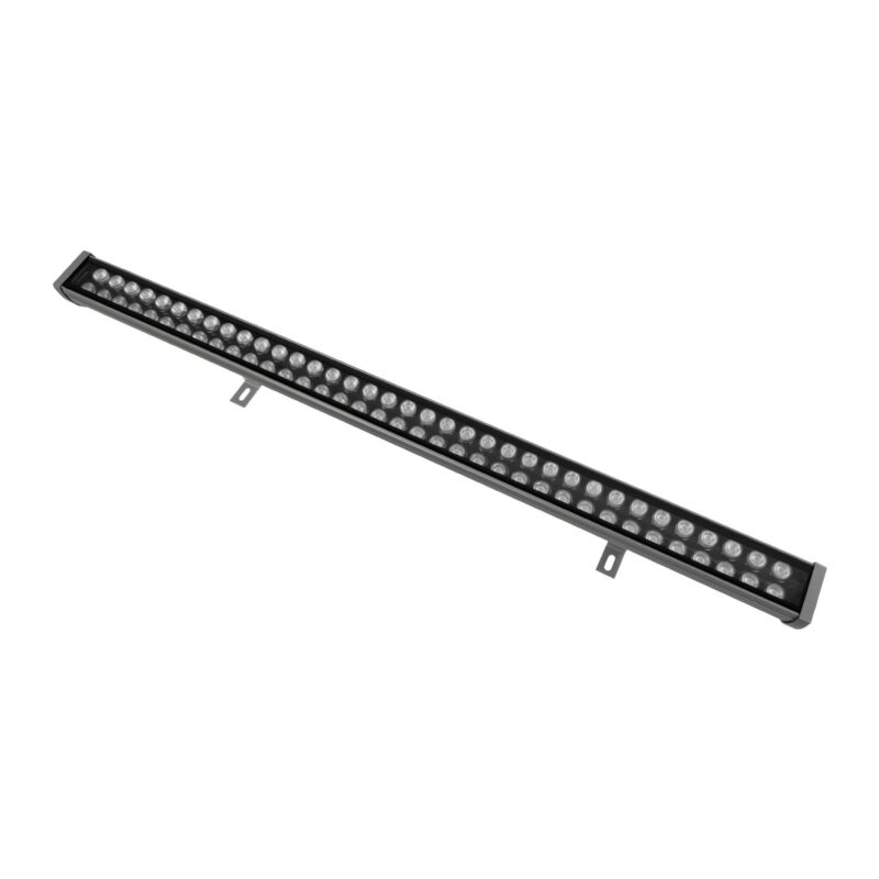 GLOBOSTAR® WASHERMOZA 90168 Μπάρα Φωτισμού Wall Washer LED 72W 6120lm 10-30° DC 24V Αδιάβροχο IP66 Μπλε Dimmable – Bridgelux SMD Chip – Γκρι Ανθρακί – Μ100 x Π14 x Υ7cm – 3 Χρόνια Εγγύηση