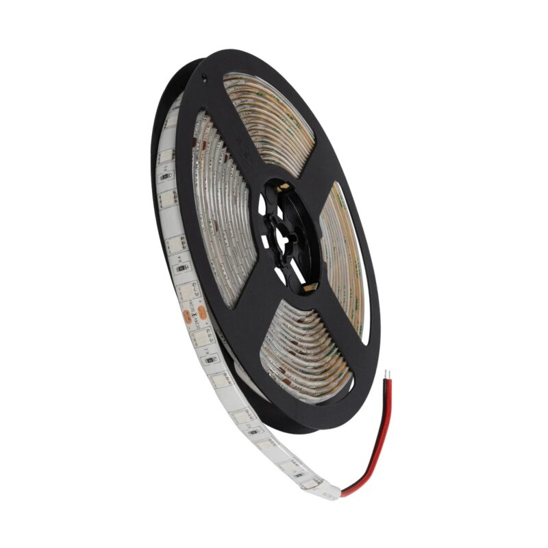 GLOBOSTAR® LUMAR 70326 Ταινία LED 14.4W/m 936lm/m 120° DC 24V Αδιάβροχη IP65 60 x SMD5050 Chip/m Μπλε Dimmable – Sanan SMD Chip – Μ500 x Π1 x Υ0.3cm – Ρολό 5 Μέτρων – 5 Χρόνια Εγγύηση