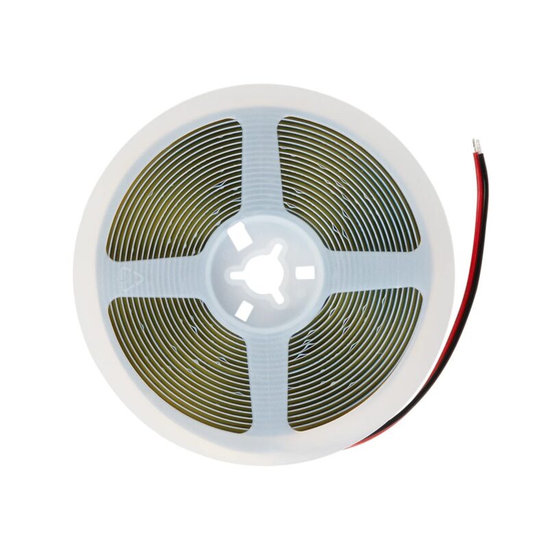 GLOBOSTAR® BEE 70350 Ταινία LED 10W/m 1100lm/m 120° DC 24V IP20 528 x COB Chip/m Ψυχρό Λευκό 6000K Dimmable – Sanan COB Chip – Μ500 x Π1 x Υ0.2cm – Ρολό 5 Μέτρων – 5 Χρόνια Εγγύηση