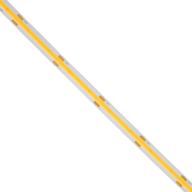 GLOBOSTAR® BEE 70351 Ταινία LED 10W/m 1000lm/m 120° DC 24V IP20 528 x COB Chip/m Φυσικό Λευκό 4500K Dimmable – Sanan COB Chip – Μ500 x Π1 x Υ0.2cm – Ρολό 5 Μέτρων – 5 Χρόνια Εγγύηση