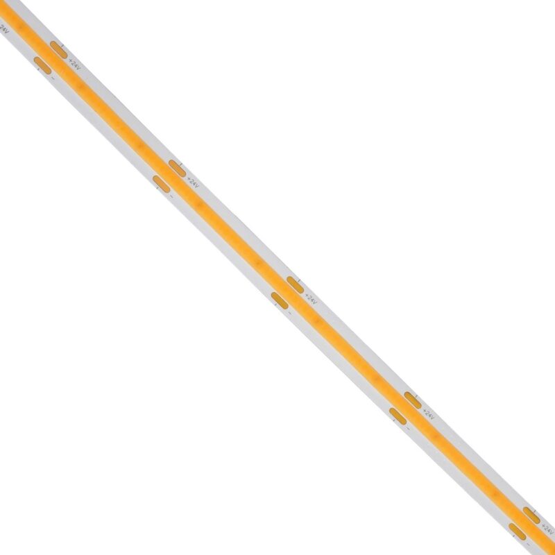 GLOBOSTAR® BEE 70352 Ταινία LED 10W/m 900lm/m 120° DC 24V IP20 528 x COB Chip/m Θερμό Λευκό 2700K Dimmable – Sanan COB Chip – Μ500 x Π1 x Υ0.2cm – Ρολό 5 Μέτρων – 5 Χρόνια Εγγύηση