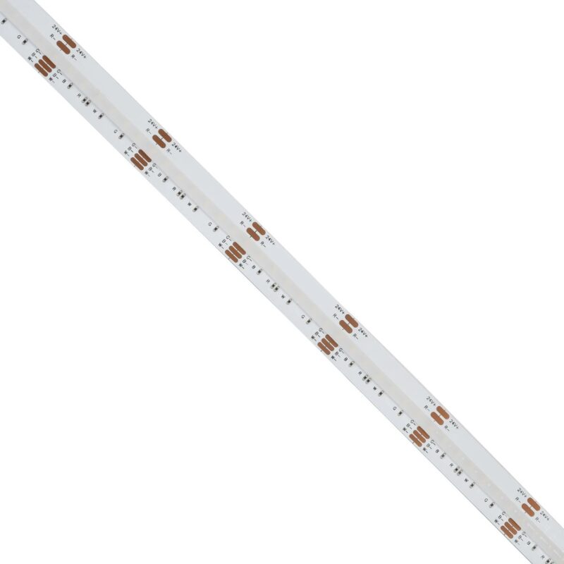GLOBOSTAR® BEE 70354 Ταινία LED 19.2W/m 1728lm/m 120° DC 24V IP20 784 x COB Chip/m Πολύχρωμο RGB+WW Dimmable – Sanan COB Chip – Μ500 x Π1.2 x Υ0.2cm – Ρολό 5 Μέτρων – 5 Χρόνια Εγγύηση