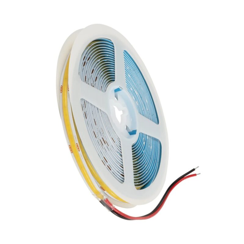 GLOBOSTAR® BEE 70359 Ταινία LED 8W/m 880lm/m 120° DC 24V IP20 320 x COB Chip/m Ψυχρό Λευκό 6000K Dimmable – Sanan COB Chip – Μ500 x Π0.8 x Υ0.2cm – Ρολό 5 Μέτρων – 5 Χρόνια Εγγύηση