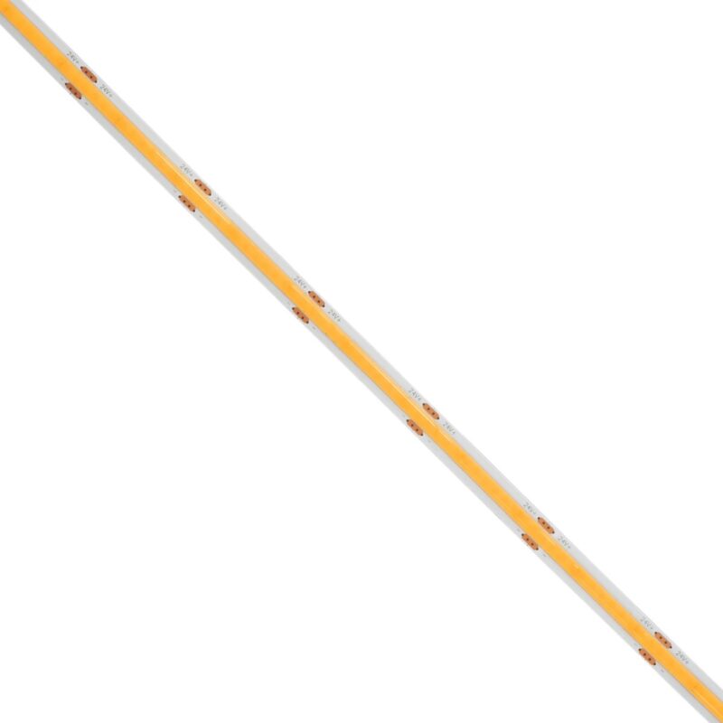 GLOBOSTAR® BEE 70361 Ταινία LED 8W/m 720lm/m 120° DC 24V IP20 320 x COB Chip/m Θερμό Λευκό 2700K Dimmable – Sanan COB Chip – Μ500 x Π0.8 x Υ0.2cm – Ρολό 5 Μέτρων – 5 Χρόνια Εγγύηση