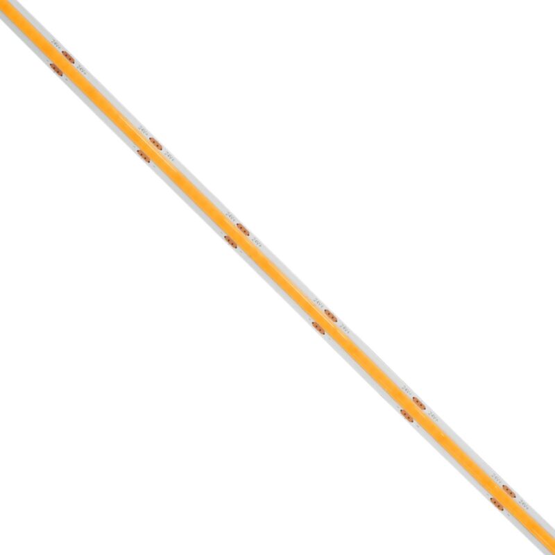 GLOBOSTAR® BEE 70362 Ταινία LED 8W/m 640lm/m 120° DC 24V IP20 320 x COB Chip/m Ultra Θερμό Λευκό 2200K Dimmable – Sanan COB Chip – Μ500 x Π0.8 x Υ0.2cm – Ρολό 5 Μέτρων – 5 Χρόνια Εγγύηση