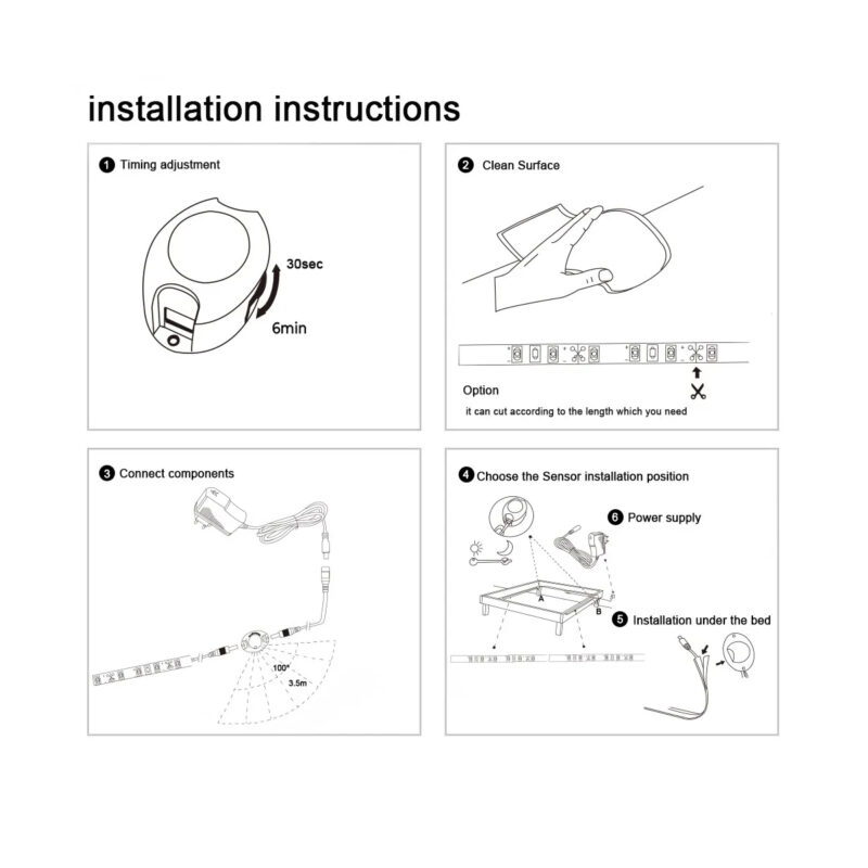 GLOBOSTAR® NIGHTSTEP 70401 Σετ Ταινίας με με Αισθητήρα Κίνησης-Ημέρας-Νύχτας & Τροφοδοτικό LED 6W 600lm 120° AC 220-240V Αδιάβροχο IP65 72 x SMD2835 Φυσικό Λευκό 4500K – Sanan SMD Chip – Μ240 x Π0.8 x Υ0.2cm – Δύο Ρολά 1.2 Μέτρων – 2 Χρόνια Εγγύηση