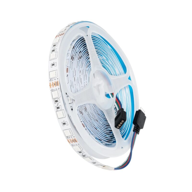 GLOBOSTAR® CHROMAWAVE 70411 Σετ Ταινίας με IR Ασύρματο Χειριστήριο & Τροφοδοτικό LED 36W 2160lm 120° AC 220-240V IP20 150 x SMD5050 Chip Πολύχρωμο RGB Dimmable – Sanan SMD Chip – Μ500 x Π1 x Υ0.2cm – Ρολό 5 Μέτρων – 2 Χρόνια Εγγύηση