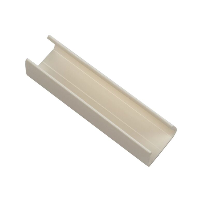 GloboStar® NEOVALE 70629 Πλαστική Βάση Στήριξης για Neon Flex 120° – Μπεζ -Μ4.8 x Π1.4 x Υ1.3cm