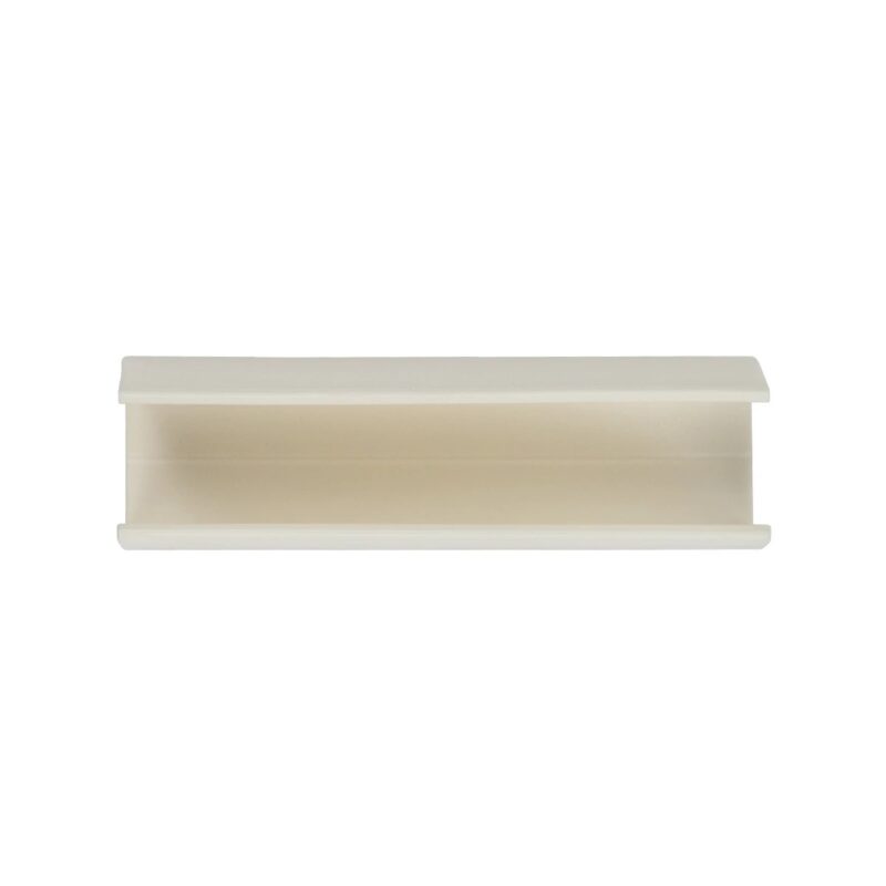 GloboStar® NEOVALE 70629 Πλαστική Βάση Στήριξης για Neon Flex 120° – Μπεζ -Μ4.8 x Π1.4 x Υ1.3cm