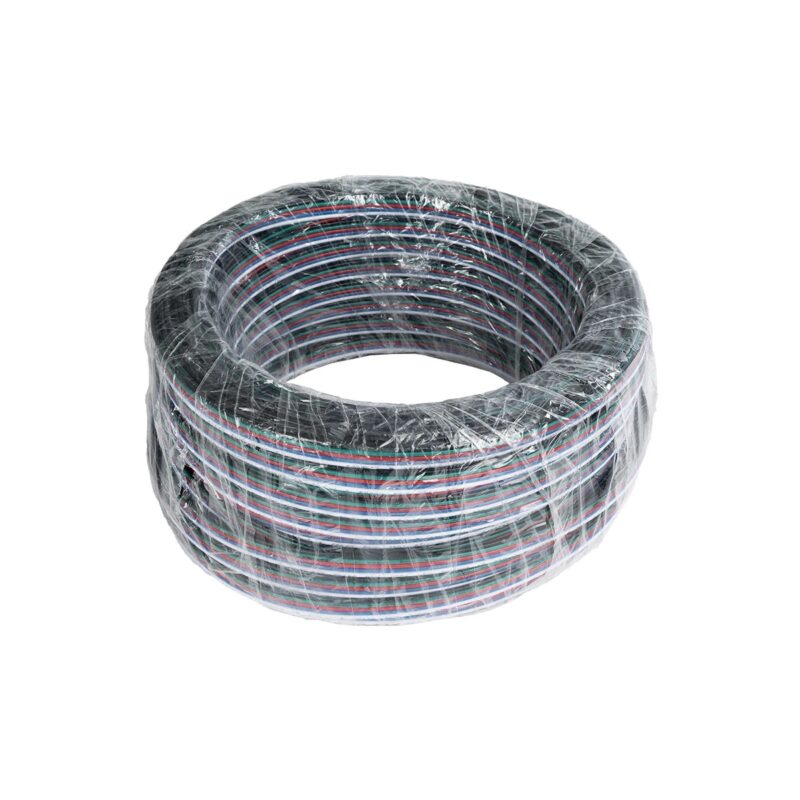 GLOBOSTAR® COLORCABLE 70737 Εύκαμπτο Πλακέ Καλώδιο 5 x 0.25mm² για Ταινία LED RGBW IP20 – Πολύχρωμο – Μ100 x Π1.1 x Υ0.1cm