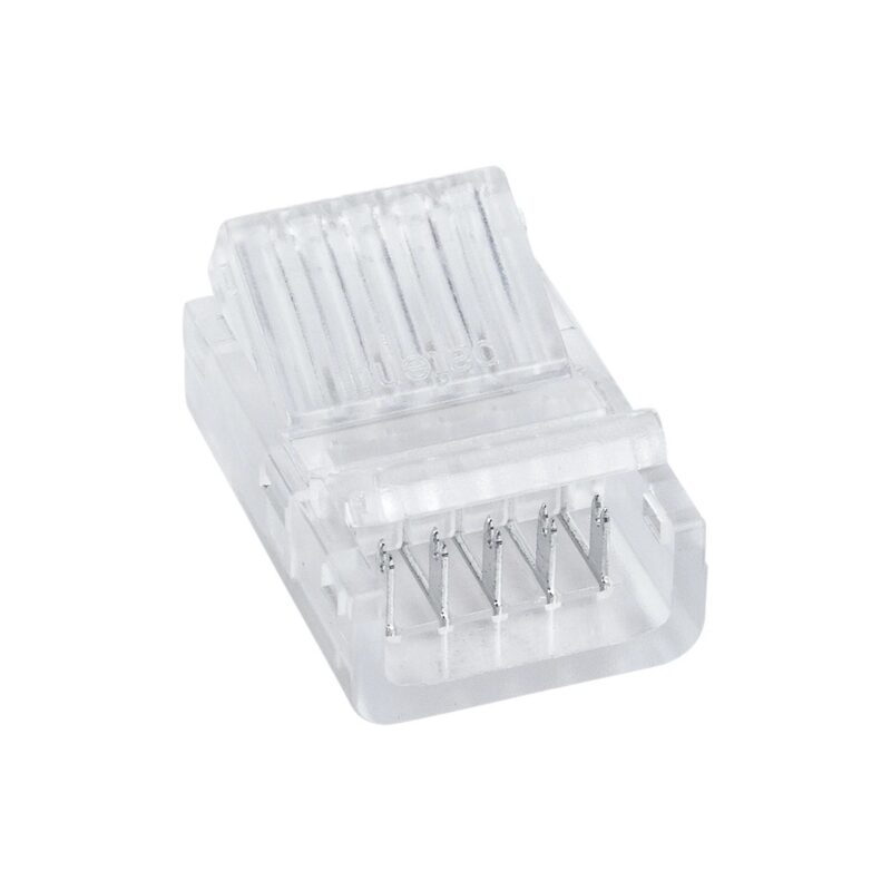GLOBOSTAR® STRIPCON 70757 Ταχυσύνδεσμος για RGBW Ταινία LED 12mm σε 5 Καλώδια IP20 – Διάφανο – Μ2.5 x Π1.5 x Υ1cm