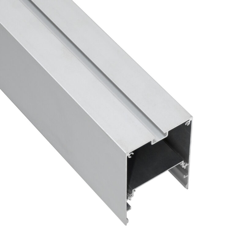 GloboStar® SURFACEPENDANT-PROFILE 70826-3M Προφίλ Αλουμινίου – Βάση & Ψύκτρα Ταινίας LED με Λευκό Γαλακτερό Κάλυμμα – Επιφανειακή & Κρεμαστή Χρήση – Πατητό Κάλυμμα – Ασημί – 3 Μέτρα – Μ300 x Π5 x Υ7cm