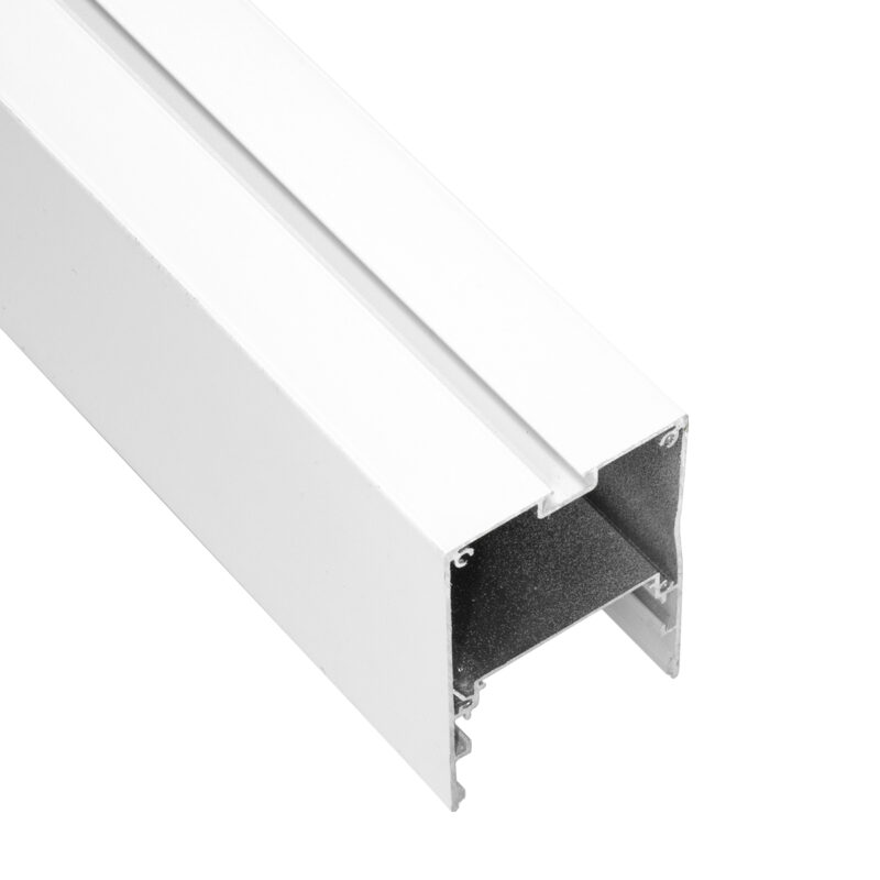 GloboStar® SURFACEPENDANT-PROFILE 70827-3M Προφίλ Αλουμινίου – Βάση & Ψύκτρα Ταινίας LED με Λευκό Γαλακτερό Κάλυμμα – Επιφανειακή & Κρεμαστή Χρήση – Πατητό Κάλυμμα – Λευκό – 3 Μέτρα – Μ300 x Π5 x Υ7cm