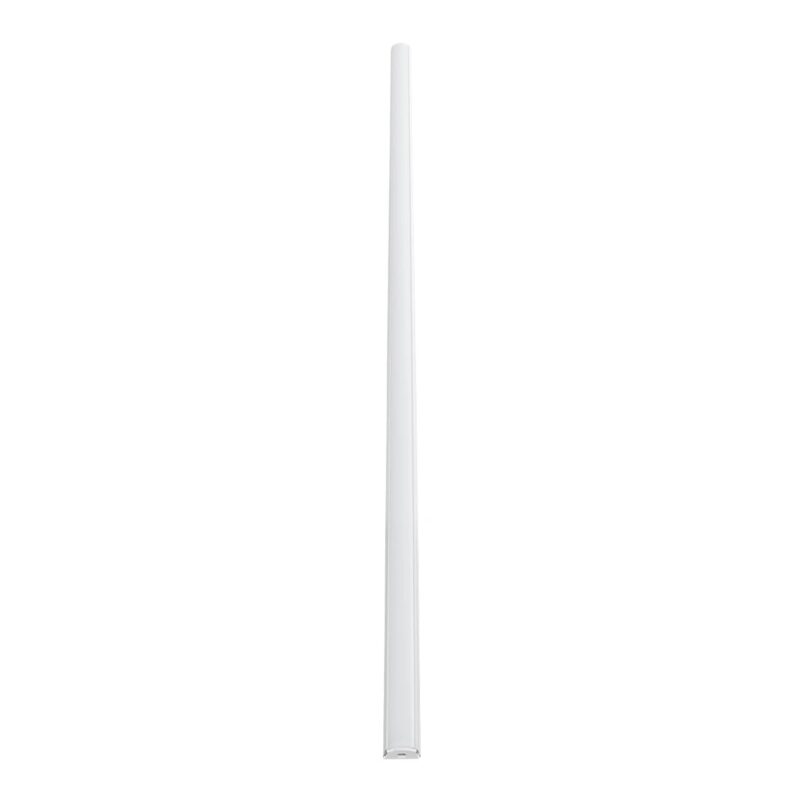 GLOBOSTAR® ALP-LINEAR CURBARIO 70863-1M Επιφανειακό Εύκαμπτο Προφίλ Αλουμινίου με Λευκό Γαλακτερό Πατητό Κάλυμμα για Ταινίες LED IP20 – Λευκό – Μ100 x Π1.8 x Υ0.5cm