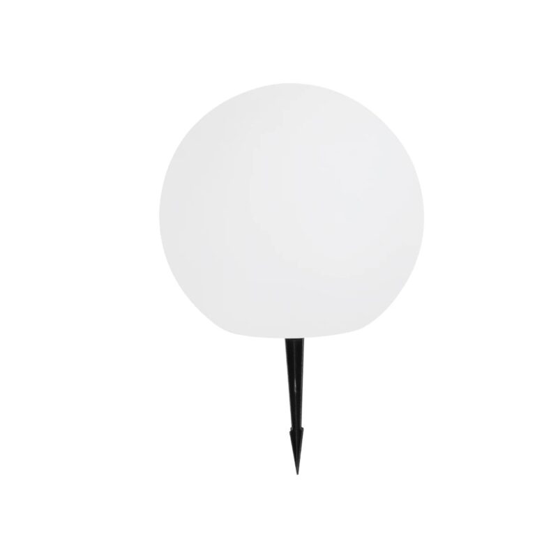 GLOBOSTAR® GARDENGLOW 71474 Μοντέρνο Φωτιστικό Κήπου Μπάλα με IR Ασύρματο Χειριστήριο LED 3W 240lm 360° DC 5V με USB-C με Ενσωματωμένο Φωτοβολταϊκό Panel 6V 1W & Επαναφορτιζόμενη Μπαταρία Li-ion 3.7V 2×18650 1400mAh Αδιάβροχο IP54 Πολύχρωμο RGBW Dimmable – Sanan SMD Chip – Γαλακτερό Λευκό – Μ25 x Π25 x Υ25cm – 2 Χρόνια Εγγύηση