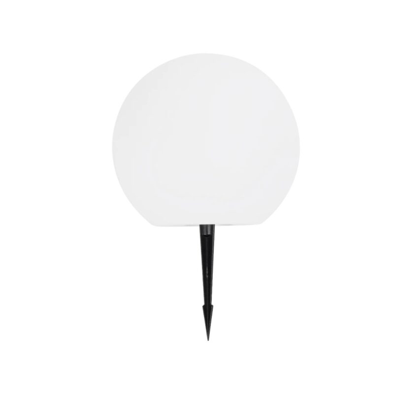 GLOBOSTAR® GARDENGLOW 71474 Μοντέρνο Φωτιστικό Κήπου Μπάλα με IR Ασύρματο Χειριστήριο LED 3W 240lm 360° DC 5V με USB-C με Ενσωματωμένο Φωτοβολταϊκό Panel 6V 1W & Επαναφορτιζόμενη Μπαταρία Li-ion 3.7V 2×18650 1400mAh Αδιάβροχο IP54 Πολύχρωμο RGBW Dimmable – Sanan SMD Chip – Γαλακτερό Λευκό – Μ25 x Π25 x Υ25cm – 2 Χρόνια Εγγύηση