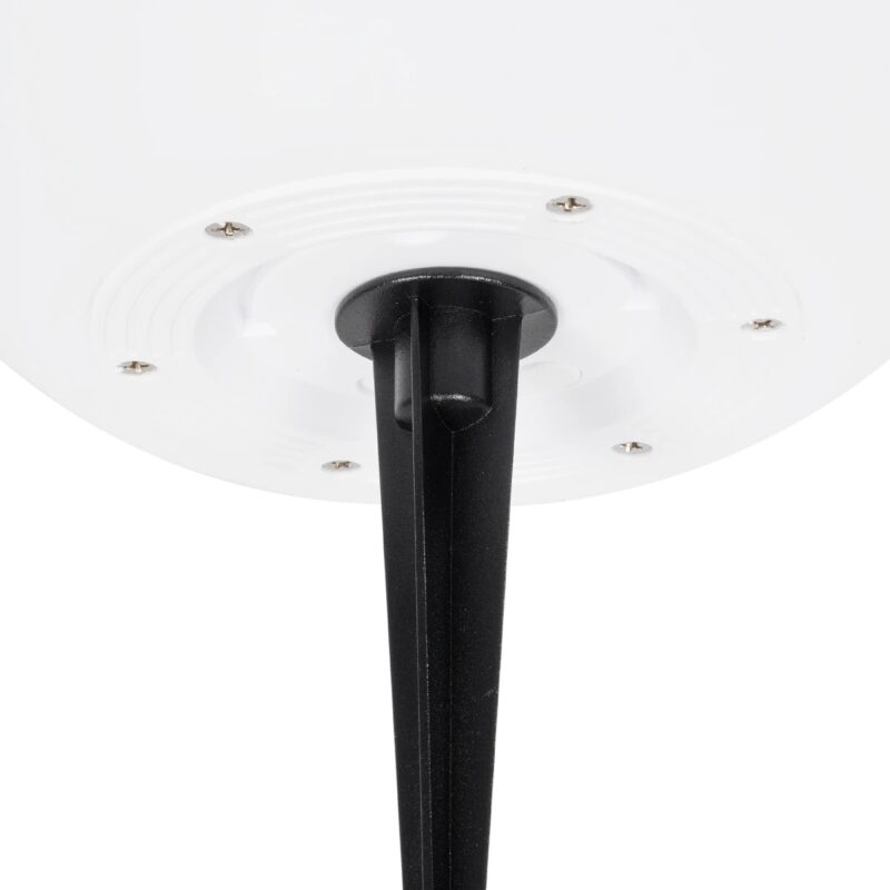 GLOBOSTAR® GARDENGLOW 71474 Μοντέρνο Φωτιστικό Κήπου Μπάλα με IR Ασύρματο Χειριστήριο LED 3W 240lm 360° DC 5V με USB-C με Ενσωματωμένο Φωτοβολταϊκό Panel 6V 1W & Επαναφορτιζόμενη Μπαταρία Li-ion 3.7V 2×18650 1400mAh Αδιάβροχο IP54 Πολύχρωμο RGBW Dimmable – Sanan SMD Chip – Γαλακτερό Λευκό – Μ25 x Π25 x Υ25cm – 2 Χρόνια Εγγύηση