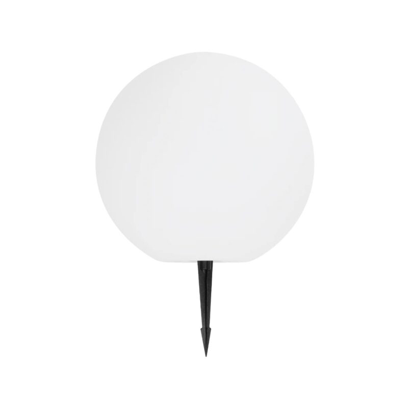 GLOBOSTAR® GARDENGLOW 71475 Μοντέρνο Φωτιστικό Κήπου Μπάλα με IR Ασύρματο Χειριστήριο LED 5W 400lm 360° DC 5V με USB-C με Ενσωματωμένο Φωτοβολταϊκό Panel 6V 1.5W & Επαναφορτιζόμενη Μπαταρία Li-ion 3.7V 3×18650 1800mAh Αδιάβροχο IP54 Πολύχρωμο RGBW Dimmable – Sanan SMD Chip – Γαλακτερό Λευκό – Μ35 x Π35 x Υ35cm – 2 Χρόνια Εγγύηση